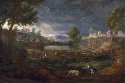 Landschaft mit Pyramos und Thisbe Poussin